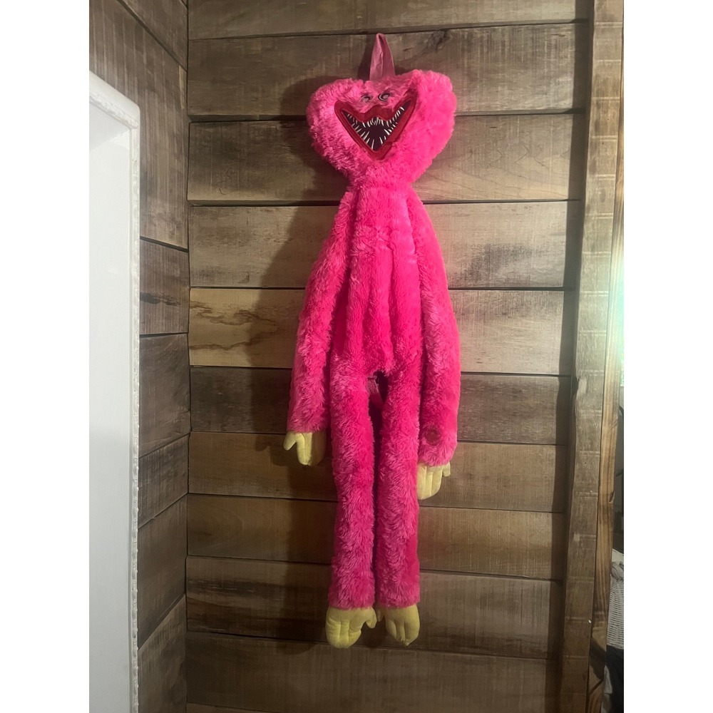 Poppy Playtime Kissy Missy Plush Backpack Pink Furry Monster Bag Kids Gaming